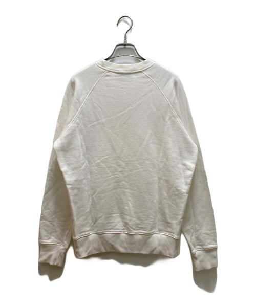 maison kitsune（メゾンキツネ）maison kitsune (メゾンキツネ) DOUBLE FOX HEAD PATCH CLASSIC SWEATSHIRT アイボリー サイズ:XSの古着・服飾アイテム