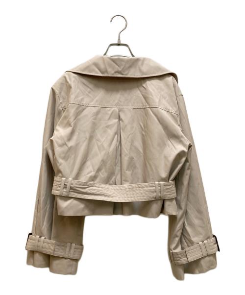 FRAY ID（フレイ アイディー）FRAY ID (フレイ アイディー) ボリュームスリーブショートトレンチコート ベージュの古着・服飾アイテム