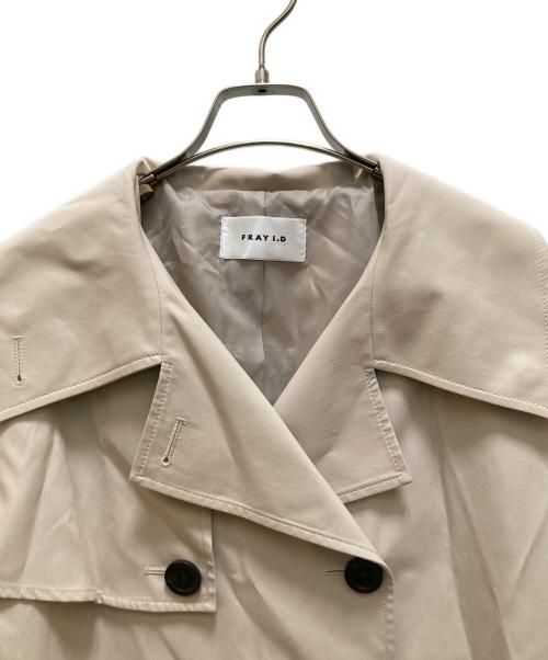 FRAY ID（フレイ アイディー）FRAY ID (フレイ アイディー) ボリュームスリーブショートトレンチコート ベージュの古着・服飾アイテム