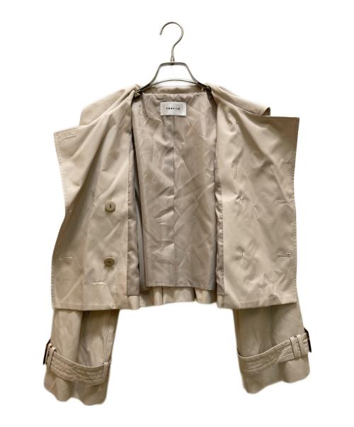 FRAY ID（フレイ アイディー）FRAY ID (フレイ アイディー) ボリュームスリーブショートトレンチコート ベージュの古着・服飾アイテム