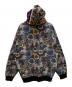 A BATHING APE (アベイシングエイプ) フローラル迷彩サメのリラックスフィットフルジップパーカー ブラック サイズ:2XL：25000円