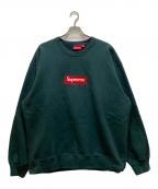 SUPREMEシュプリーム）の古着「BOX LOGO CREW NECK」｜グリーン