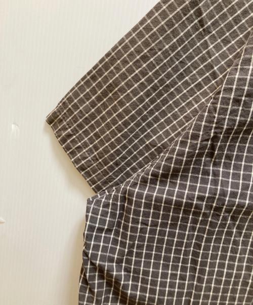 is-ness（イズネス）is-ness (イズネス) BALLOON WIDE SHIRT ブラウン サイズ:46の古着・服飾アイテム