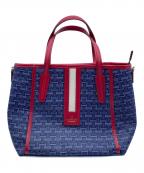 LANVIN COLLECTIONランバンコレクション）の古着「2WAYトートバッグ」｜ネイビー×レッド