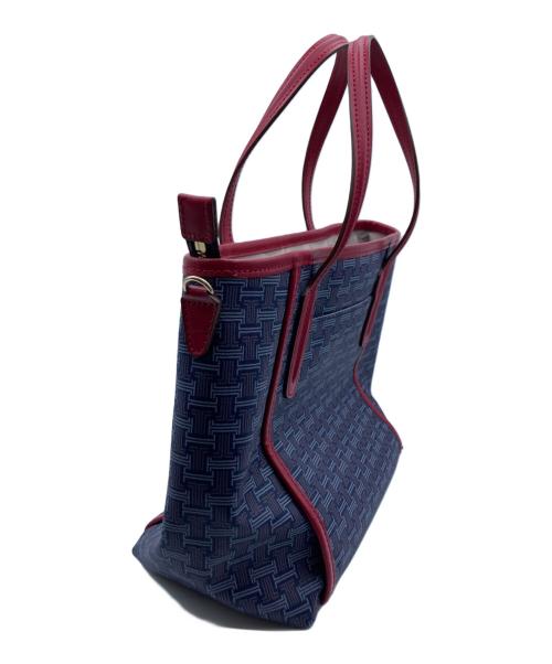 LANVIN COLLECTION（ランバンコレクション）LANVIN COLLECTION (ランバンコレクション) 2WAYトートバッグ ネイビー×レッドの古着・服飾アイテム