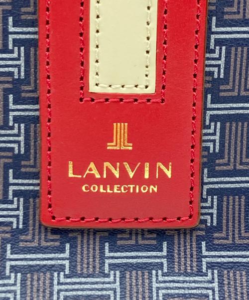 LANVIN COLLECTION（ランバンコレクション）LANVIN COLLECTION (ランバンコレクション) 2WAYトートバッグ ネイビー×レッドの古着・服飾アイテム