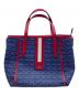 LANVIN COLLECTION（ランバンコレクション）の古着「2WAYトートバッグ」｜ネイビー×レッド