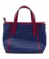 LANVIN COLLECTION (ランバンコレクション) 2WAYトートバッグ ネイビー×レッド：7000円