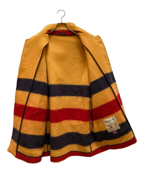 MONTGOMERY（モンゴメリー）MONTGOMERY (モンゴメリー) ブランケットコート イエロー サイズ:UK40の古着・服飾アイテム