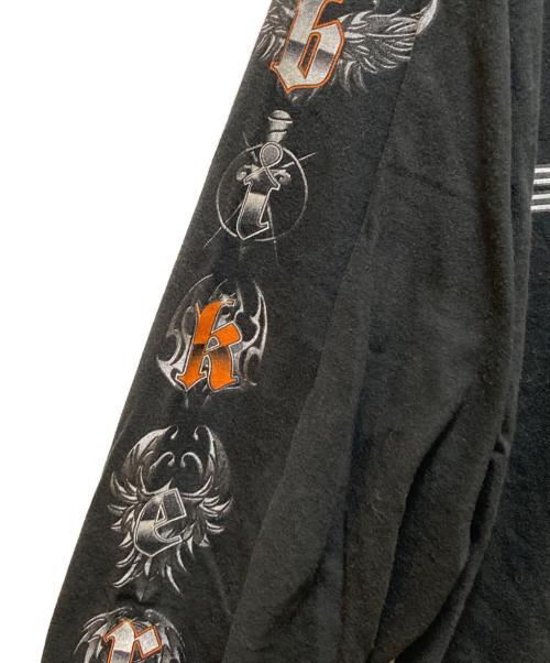 HARLEY-DAVIDSON（ハーレーダビッドソン）HARLEY-DAVIDSON (ハーレーダビッドソン) 00S バー＆シールドロングスリーブカットソー ブラック サイズ:不明の古着・服飾アイテム