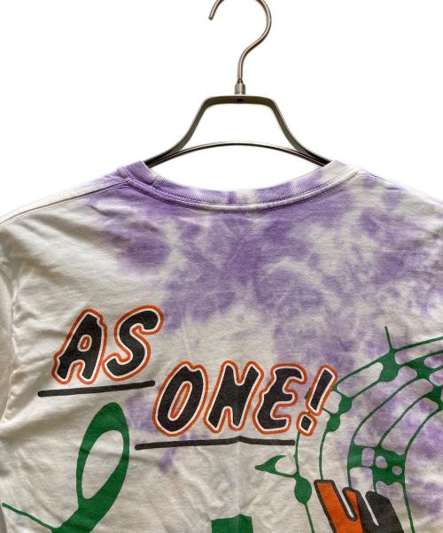 stussy（ステューシー）stussy (ステューシー) AS ONE! UNITE タイダイカットソー ホワイト×パープル サイズ:Sの古着・服飾アイテム