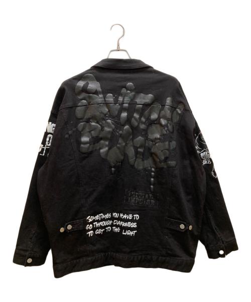 SWITCHBLADE（スイッチブレード）SWITCHBLADE (スイッチブレード) GRAPHIC PRINT DENIM ブラック サイズ:Lの古着・服飾アイテム