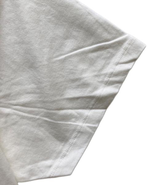 maison kitsune（メゾンキツネ）MAISON KITSUNE (メゾンキツネ) ダブルフォックスヘッドパッチTシャツ ホワイト サイズ:Lの古着・服飾アイテム