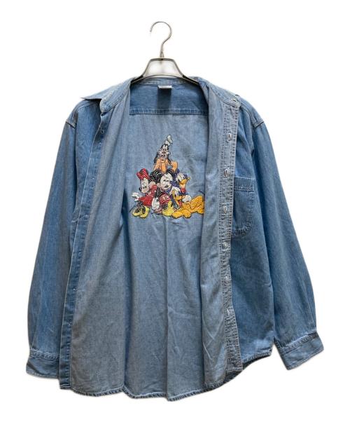 THE Disney Store（ザ ディズニー ストア）THE DISNEY STORE (ザ ディズニー ストア) バック刺繍デニムシャツ インディゴ サイズ:不明の古着・服飾アイテム