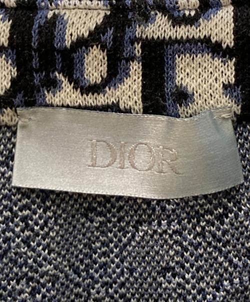 Christian Dior（クリスチャン ディオール）Christian Dior (クリスチャン ディオール) オブリーク 総柄 シェルボタンシャツ グレー サイズ:Mの古着・服飾アイテム