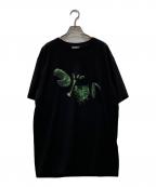 Dior×cactus jackディオール×カクタス・ジャック）の古着「コラボプリント Tシャツ」｜ブラック