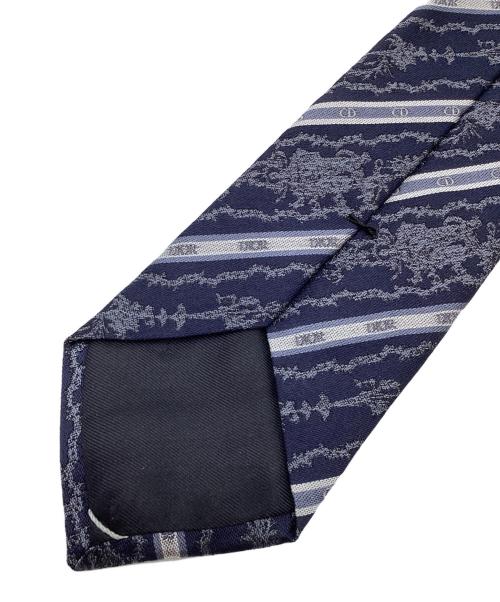 Dior（ディオール）Dior (ディオール) ロゴ総柄 トワル ドゥ ジュイ ネクタイ ネイビー サイズ:不明の古着・服飾アイテム