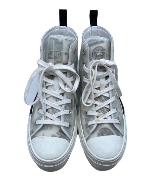 Dior（ディオール）Dior (ディオール) Daniel Arsham (ダニエル・アルシャム) コラボハイカットスニーカー グレー サイズ:42の古着・服飾アイテム