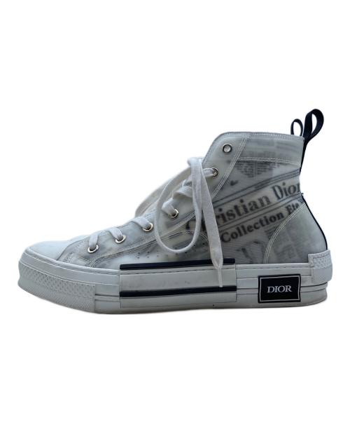 Dior（ディオール）Dior (ディオール) Daniel Arsham (ダニエル・アルシャム) コラボハイカットスニーカー グレー サイズ:42の古着・服飾アイテム