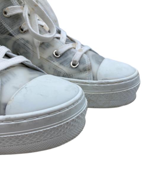 Dior（ディオール）Dior (ディオール) Daniel Arsham (ダニエル・アルシャム) コラボハイカットスニーカー グレー サイズ:42の古着・服飾アイテム