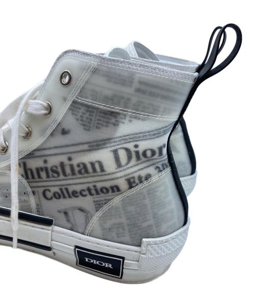 Dior（ディオール）Dior (ディオール) Daniel Arsham (ダニエル・アルシャム) コラボハイカットスニーカー グレー サイズ:42の古着・服飾アイテム