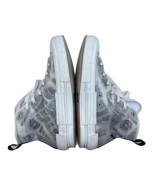 Dior（ディオール）Dior (ディオール) Daniel Arsham (ダニエル・アルシャム) コラボハイカットスニーカー グレー サイズ:42の古着・服飾アイテム