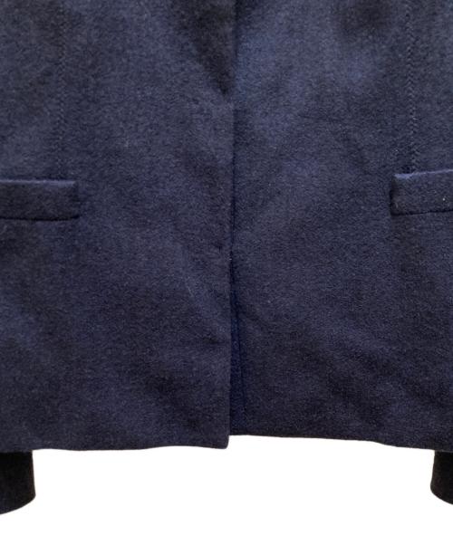 MACKINTOSH LONDON（マッキントッシュ ロンドン）MACKINTOSH LONDON (マッキントッシュ ロンドン) ノーカラーウールジャケット ネイビー サイズ:38の古着・服飾アイテム