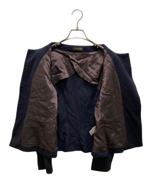 MACKINTOSH LONDON（マッキントッシュ ロンドン）MACKINTOSH LONDON (マッキントッシュ ロンドン) ノーカラーウールジャケット ネイビー サイズ:38の古着・服飾アイテム