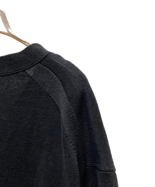 LOEFF（ロエフ）LOEFF (ロエフ) LFU W 5GG DMG POニットカーディガン ブラック サイズ:2の古着・服飾アイテム