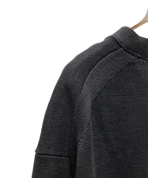 LOEFF（ロエフ）LOEFF (ロエフ) LFU W 5GG DMG POニットカーディガン ブラック サイズ:2の古着・服飾アイテム