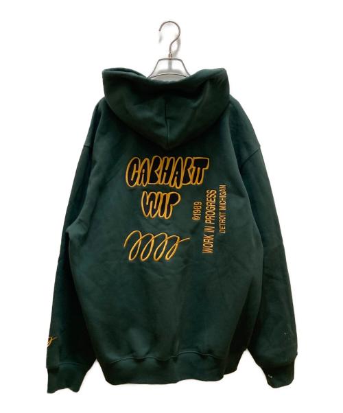 CarHartt（カーハート）CarHartt (カーハート) WIP シグネチャー プルオーバーパーカー グリーン サイズ:XLの古着・服飾アイテム