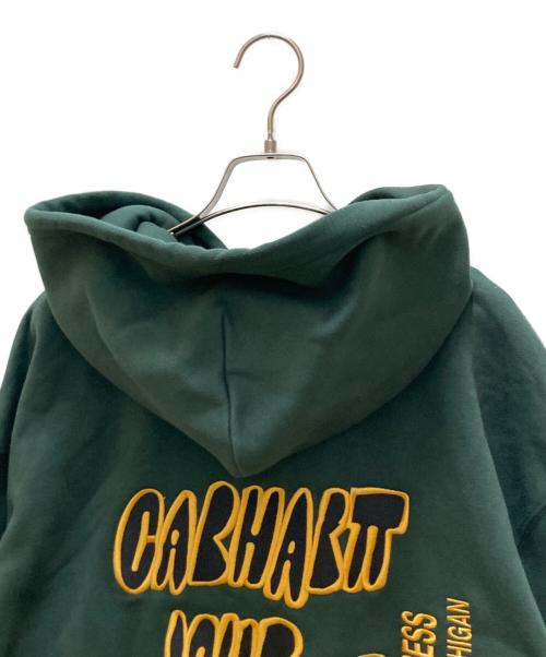 CarHartt（カーハート）CarHartt (カーハート) WIP シグネチャー プルオーバーパーカー グリーン サイズ:XLの古着・服飾アイテム