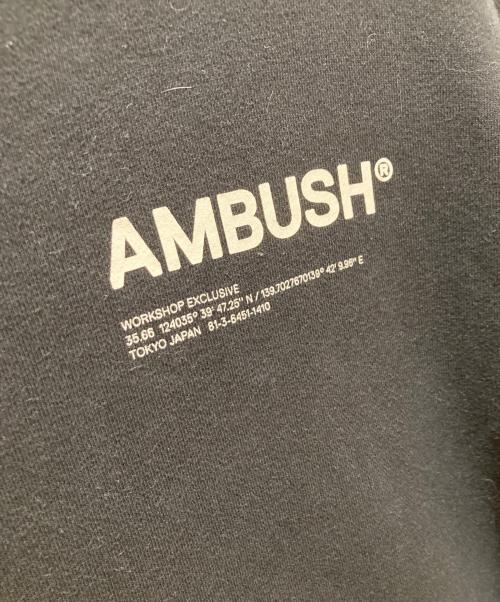 AMBUSH（アンブッシュ）AMBUSH (アンブッシュ) ロゴプリントスウェット ブラック サイズ:Lの古着・服飾アイテム