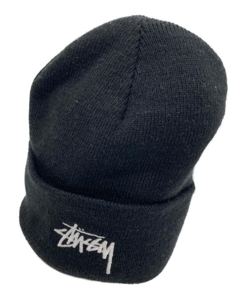 stussy（ステューシー）stussy (ステューシー) ニット帽 ブラックの古着・服飾アイテム
