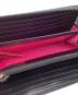 中古・古着 Kate Spade (ケイトスペード) ラウンドファスナーエナメルドット柄長財布 ブラック：8000円