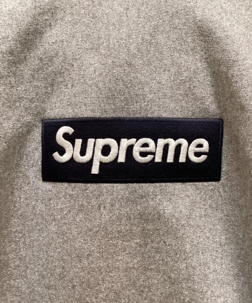 SUPREME（シュプリーム）Supreme (シュプリーム) ボックスロゴフーデッドスウェットシャツ グレー×ネイビー サイズ:Lの古着・服飾アイテム