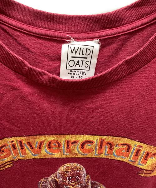 WILD OATS（ワイルド オーツ）wild oats (ワイルド オーツ) プリントTシャツ レッド サイズ:XLの古着・服飾アイテム