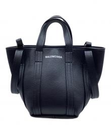 BALENCIAGA（バレンシアガ）の古着「エブリデイ2.0ノースサウスショルダートートバッグ」｜ブラック