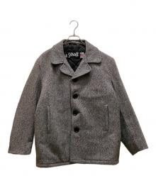Schott（ショット）の古着「シングルPコート」｜ホワイト×ブラック