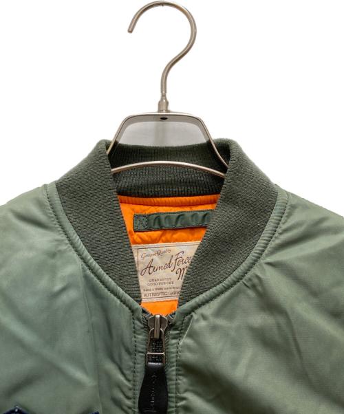AVIREX（アヴィレックス）AVIREX (アヴィレックス) フrタイングタイガー MA-1ジャケット オリーブ サイズ:mの古着・服飾アイテム