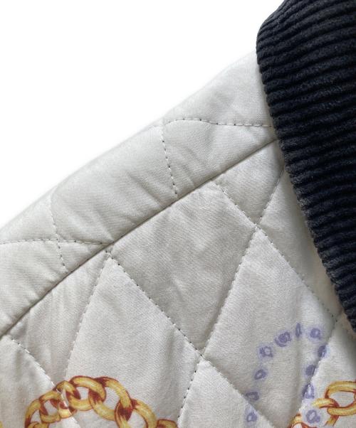 SUPREME（シュプリーム）Supreme (シュプリーム) チェーンプリント キルティング ジャケット ホワイト サイズ:XLの古着・服飾アイテム