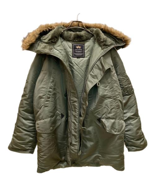 ALPHA（アルファ）ALPHA (アルファ) N-3B フライトジャケット グリーン サイズ:Lの古着・服飾アイテム