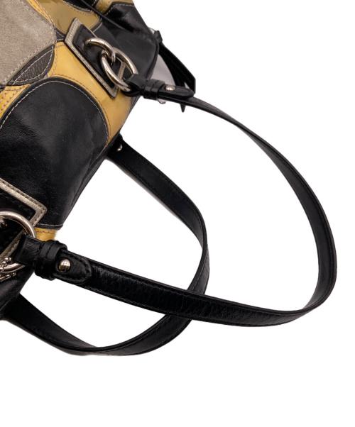 COACH（コーチ）COACH (コーチ) レザーハンドバッグ ブラックの古着・服飾アイテム