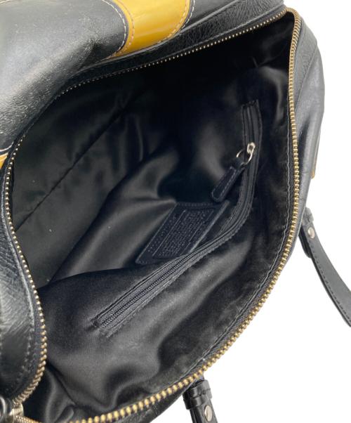 COACH（コーチ）COACH (コーチ) レザーハンドバッグ ブラックの古着・服飾アイテム