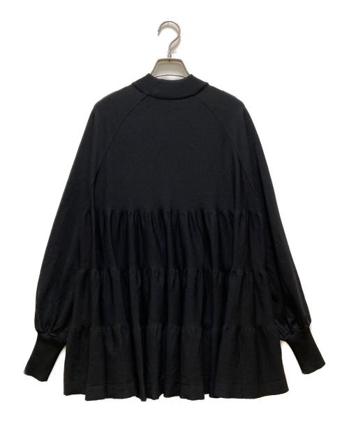 ADORE（アドーア）ADORE (アドーア) ティアードハイゲージニット ブラック サイズ:38の古着・服飾アイテム