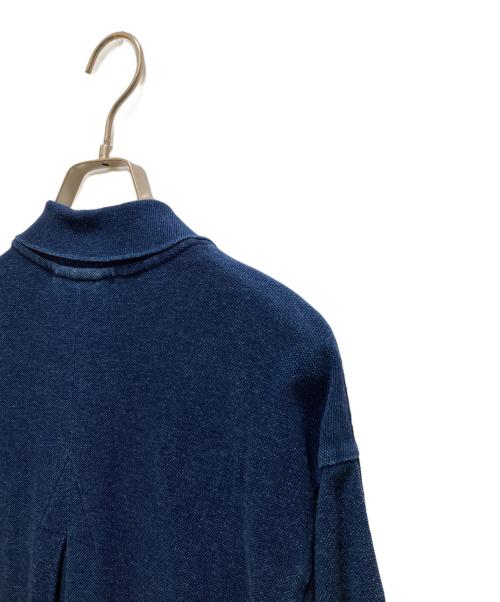 LACOSTE（ラコステ）LACOSTE (ラコステ) ドルマンスリーブ鹿の子地ドレス ブルー サイズ:36の古着・服飾アイテム
