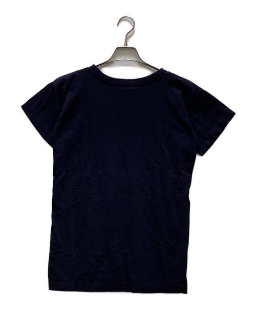 45rpm（45アールピーエム）45rpm (45アールピーエム) ロゴプリントTシャツ ネイビー サイズ:2の古着・服飾アイテム