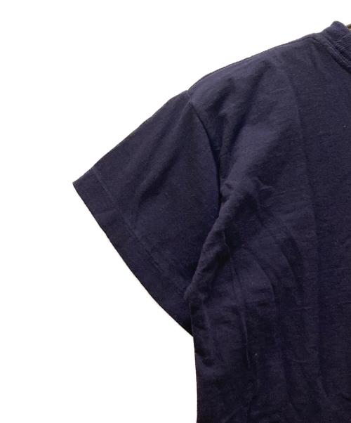 45rpm（45アールピーエム）45rpm (45アールピーエム) ロゴプリントTシャツ ネイビー サイズ:2の古着・服飾アイテム