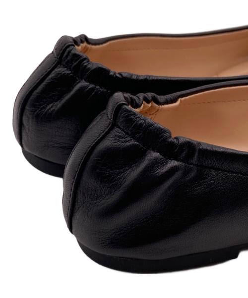 COACH（コーチ）COACH (コーチ) バレエフラット エナメルレザーパンプス ブラック サイズ:23の古着・服飾アイテム