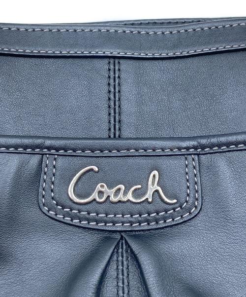COACH（コーチ）COACH (コーチ) レザートートバッグ ブラックの古着・服飾アイテム